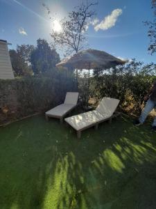 Κήπος έξω από το MOBIL HOME le MACHYNA +6 φωτογραφίες