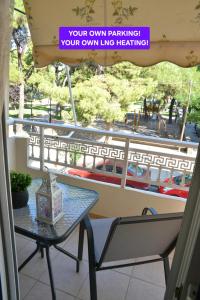 Balkón nebo terasa v ubytování PineParkView Apartment