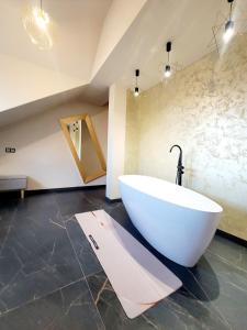 Koupelna v ubytování Pensiunea Anton Pann