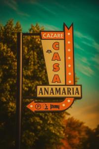 a sign for a carribeanarmaarmaarmaarmaarmaarmaarmaarmaarma at Casa Anamaria in Baile Felix