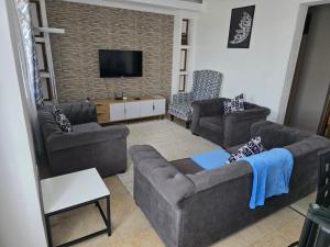 TV a/nebo společenská místnost v ubytování Calm corner