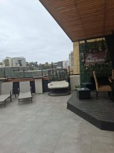 Balkón nebo terasa v ubytování Hostal Terraza Traslaviña