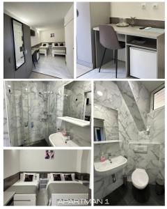 Ένα μπάνιο στο BL Apartments