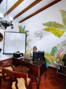 Μια τηλεόραση ή/και κέντρο ψυχαγωγίας στο Casa Paula acosta santa marta