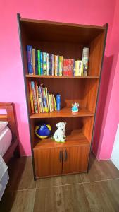 Biblioteket i den private indkvartering + 3 billeder