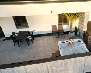 Χώρος καθιστικού στο Seeapartment Angerer