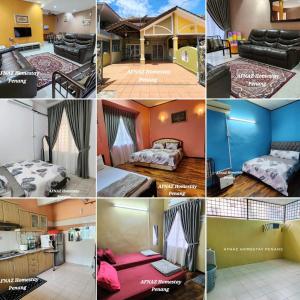 Ένα ή περισσότερα κρεβάτια σε δωμάτιο στο Afnaz Homestay Penang