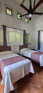 Ένα ή περισσότερα κρεβάτια σε δωμάτιο στο Villa Bruga en Samara Rocks