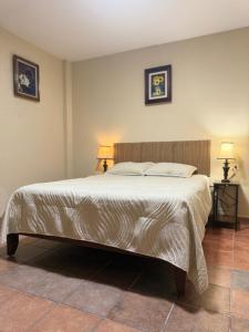 Кровать или кровати в номере 1 Centrico y lujoso apartamento en Atlíxco