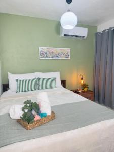Voodi või voodid majutusasutuse San Juan Oasis C3 Centrally located in front of the airport toas