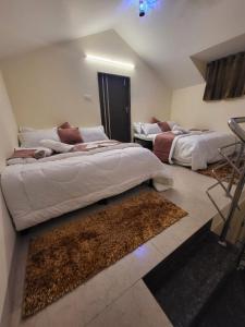 Ένα ή περισσότερα κρεβάτια σε δωμάτιο στο Choudhary villa 3bhk +1 φωτογραφίες