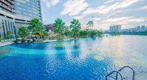 Bazén v ubytování Enping Yucca Hotel nebo v jeho okolí