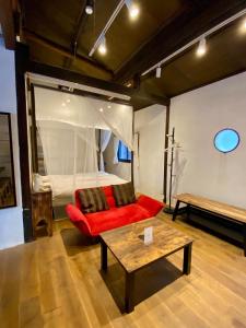 Posezení v ubytování Ichiban an