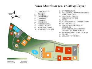 Plán poschodí v ubytovaní Casa Herrenhaus Finca Montimar