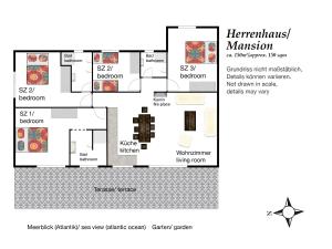 Plán poschodí v ubytovaní Casa Herrenhaus Finca Montimar