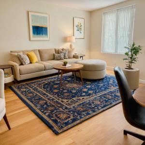 a living room with a couch and a table at Art District Downtown Spacious Homes in Los Angeles