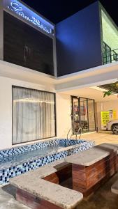 a kitchen with a sink and a counter top at Leisure29 Suites in Kuantan