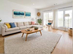 Posezení v ubytování Stylish Urban Escape in Downtown Los Angeles