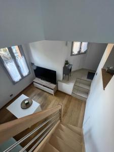 Χώρος καθιστικού στο Cozy studio near Lille