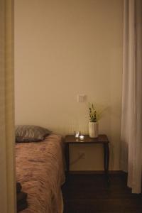 Ένα ή περισσότερα κρεβάτια σε δωμάτιο στο Apartment with great connections