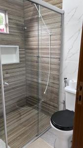 Koupelna v ubytování 5 minutes from Barra do Garças