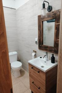 Ένα μπάνιο στο Apartament na Poddaszu