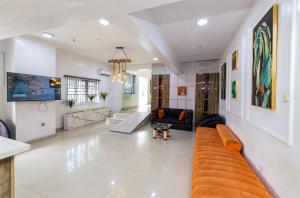 Posezení v ubytování Blueline Apartments & Suites