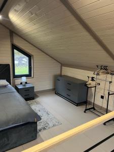 En eller flere senge i et værelse på Тихий Куточок