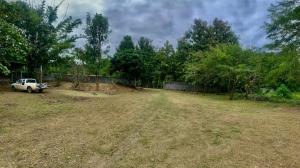 an empty field with a truck parked in a yard at Teak house pai in Ban Na Toeng Nai +3 photos
