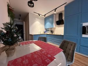 TV a/nebo společenská místnost v ubytování Однокімнатна квартира