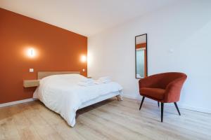 Postel nebo postele na pokoji v ubytování Studio centre thermal touristique - Casa Amnéville