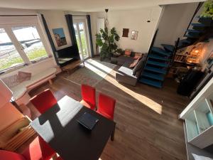 Khu vực ghế ngồi tại Traveller's home in the Dolomites