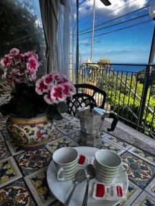 Balkón nebo terasa v ubytování Tirreno- Finestra sul Mare