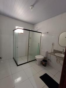 Koupelna v ubytování Beach House Guriri - Casa de temporada