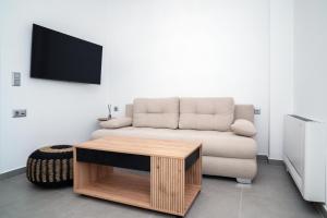 TV a/nebo společenská místnost v ubytování Naiada Apartments