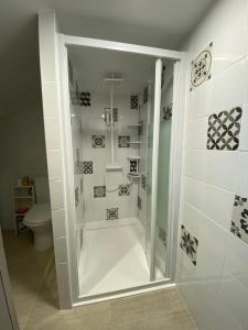 Koupelna v ubytování Aux anciens remparts