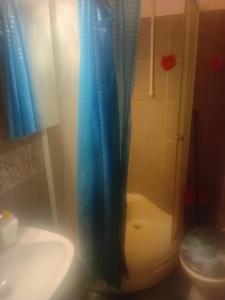 Ένα μπάνιο στο Sindi Apartman