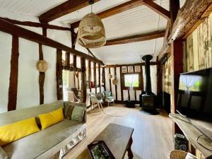 Posezení v ubytování Gites Airial cazalas