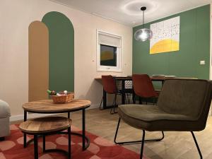 Et opholdsområde på Fijne caravan midden in de bossen van de Veluwe