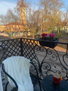 Balkón nebo terasa v ubytování Royal Kamianets Apartment , центр Старого міста , 100м до Ратуші , вид на сквер та історичний центр