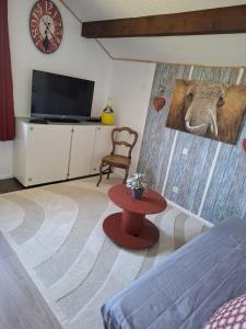 TV a/nebo společenská místnost v ubytování Cocon Nature