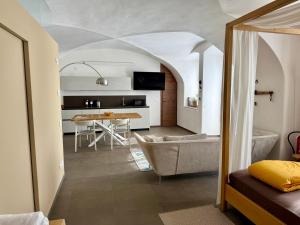 TV a/nebo společenská místnost v ubytování Maso Zandonai