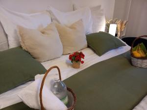 Ένα ή περισσότερα κρεβάτια σε δωμάτιο στο Cityhouse Lubliniec Modern holiday residence for business and family stays