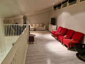 Χώρος καθιστικού στο Luxury apartment on the riverside In Rovaniemi