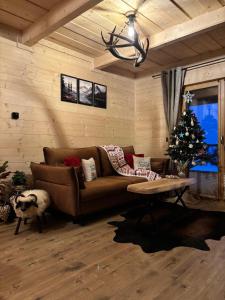 Posezení v ubytování Domek z Sercem