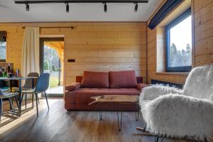 Khu vực ghế ngồi tại Rentimi - Domek Tylicka Ostoja z Jacuzzi - przy Master-Ski