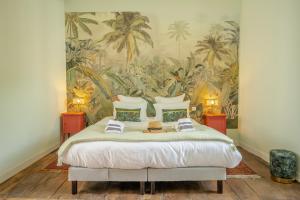 Postel nebo postele na pokoji v ubytování Maison Luroa , "l'âme Basque au cœur Océan et Montagne"