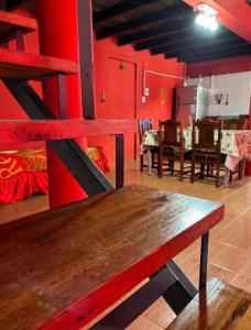 Χώρος καθιστικού στο La Morada