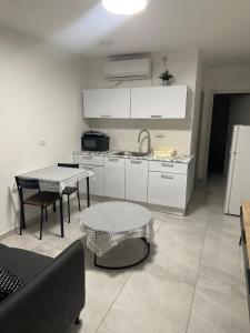 Kuchyň nebo kuchyňský kout v ubytování Eilat,gargir anhalim