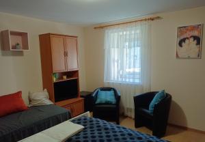 Μια τηλεόραση ή/και κέντρο ψυχαγωγίας στο Tokaj-Wine Guesthouse and Spa